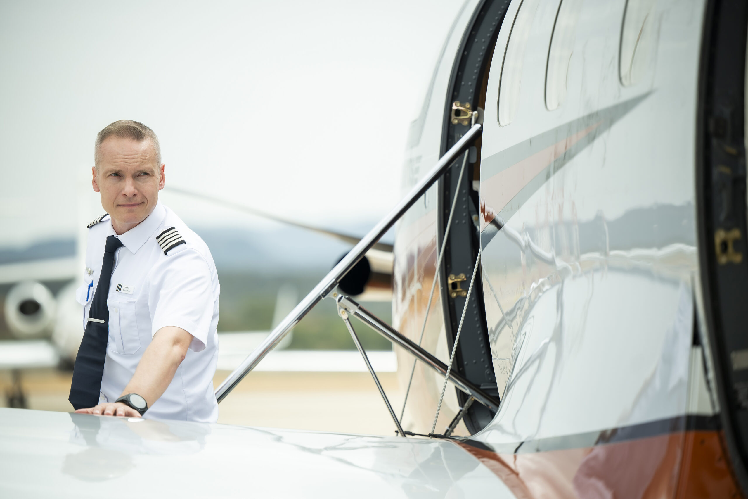 Hans Jet on the apron
